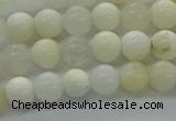 COP921 15.5 inches 6mm round white opal gemstone beads