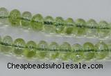 COQ20 16 inches 5*10mm rondelle dyed olive quartz beads wholesale