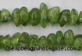 COQ64 15.5 inches 8*12mm natural olive quartz chips beads wholesale