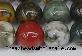 COS225 15.5 inches 14mm round ocean stone beads wholesale