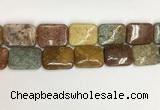 COS256 15.5 inches 22*30mm rectangle ocean stone beads wholesale