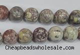 COT03 15.5 inches 12mm round osmanthus stone beads wholesale