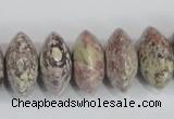 COT08 15.5 inches 10*20mm rondelle osmanthus stone beads