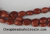 COV03 15.5 inches 6*8mm oval goldstone beads wholesale