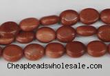 COV15 15.5 inches 8*10mm oval goldstone gemstone beads wholesale