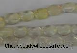 COV41 15.5 inches 8*10mm oval watermelon yellow beads wholesale