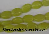 COV54 15.5 inches 8*12mm oval lemon jade gemstone beads wholesale