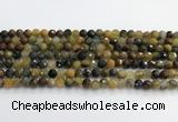 CPB1076 15.5 inches 6mm faceted round natural pietersite beads