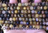 CPB1081 15.5 inches 6mm faceted round pietersite gemstone beads