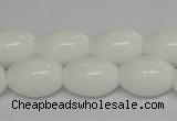 CPB19 15.5 inches 13*18mm rice white porcelain beads wholesale