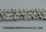 CPB551 15.5 inches 6mm round Painted porcelain beads