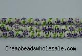 CPB621 15.5 inches 6mm round Painted porcelain beads