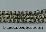 CPB641 15.5 inches 6mm round Painted porcelain beads