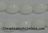 CPB70 15.5 inches 12*16mm rice white porcelain beads wholesale