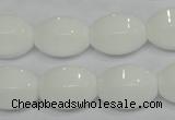 CPB71 15.5 inches 13*18mm rice white porcelain beads wholesale