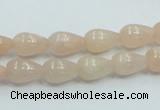 CPI01 15.5 inches 8*12mm teardrop pink aventurine jade beads