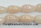 CPI03 15.5 inches 10*20mm teardrop pink aventurine jade beads