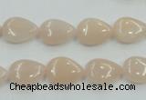 CPI04 15.5 inches 10*14mm flat teardrop pink aventurine jade beads