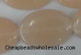 CPI153 15.5 inches 25*35mm oval pink aventurine jade beads