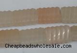 CPI154 15.5 inches 13*18mm carved rectangle pink aventurine jade beads