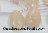 CPI16 15.5 inches 18*25mm briolette pink aventurine jade beads