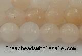 CPI212 15.5 inches 8mm faceted round pink aventurine jade beads