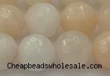 CPI215 15.5 inches 14mm faceted round pink aventurine jade beads