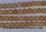 CPI300 15.5 inches 4mm round matte red aventurine beads wholesale