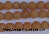 CPI302 15.5 inches 8mm round matte red aventurine beads wholesale