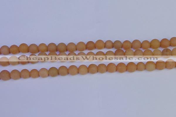 CPI303 15.5 inches 10mm round matte red aventurine beads wholesale