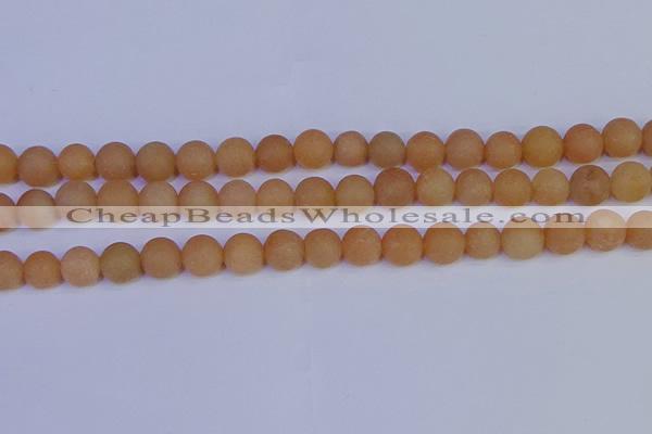 CPI304 15.5 inches 12mm round matte red aventurine beads wholesale