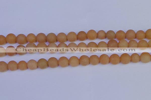 CPI305 15.5 inches 14mm round matte red aventurine beads wholesale