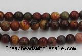 CPJ101 15.5 inches 6mm round picasso jasper gemstone beads wholesale