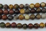 CPJ152 15.5 inches 6mm round picasso jasper gemstone beads