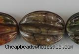 CPJ373 15.5 inches 25*32mm starfruit picasso jasper gemstone beads