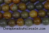 CPJ451 15.5 inches 6mm round wildhorse picture jasper beads