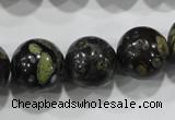 CPM06 15.5 inches 16mm round plum blossom jade beads wholesale