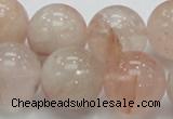 CPQ15 15.5 inches 20mm round natural pink quartz beads wholesale