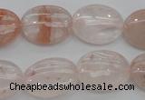 CPQ241 15.5 inches 15*20mm oval natural pink quartz beads