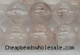 CPQ252 15.5 inches 8mm round natural pink quartz beads wholesale