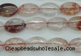 CPQ43 15.5 inches 10*14mm oval natural pink quartz beads