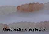 CPQ95 15.5 inches 10*30mm carved rice natural pink quartz beads