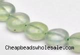 CPR08 A grade 12mm flat round natural prehnite gemstone beads