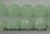 CPR116 15.5 inches 16mm faceted round natural prehnite beads wholesale