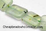 CPR15 A grade 15*20mm rectangle natural Prehnite gemstone beads