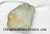 CPR22 Freeform A- grade natural Prehnite gemstone beads wholesal