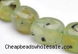 CPR23 A grade 12*18mm pebble shape natural Prehnite stone beads