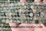 CPR358 15.5 inches 8mm faceted round prehnite beads wholesale