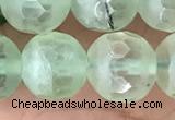 CPR367 15.5 inches 10mm faceted round prehnite gemstone beads