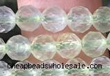 CPR375 15.5 inches 5mm faceted nuggets prehnite gemstone beads